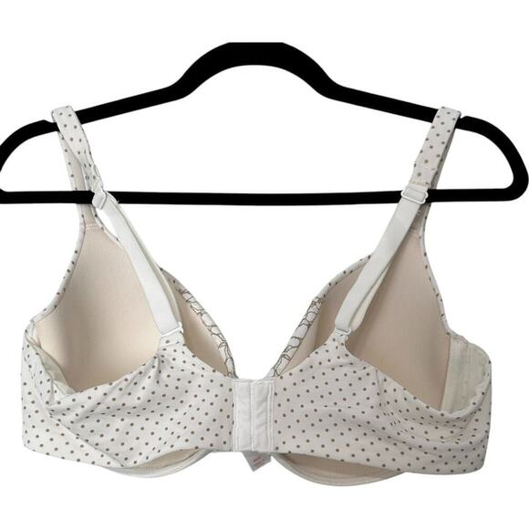 Cacique Polka Dot Lightly Lined T-shirt Bra (40DD) - Picture 3 of 9